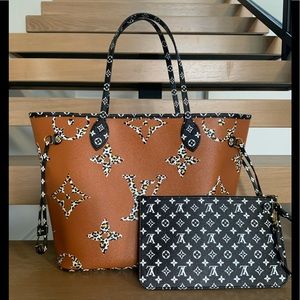 LOUIS VUITTON MONOGRAM GIANT JUNGLE NEVERFULL MM